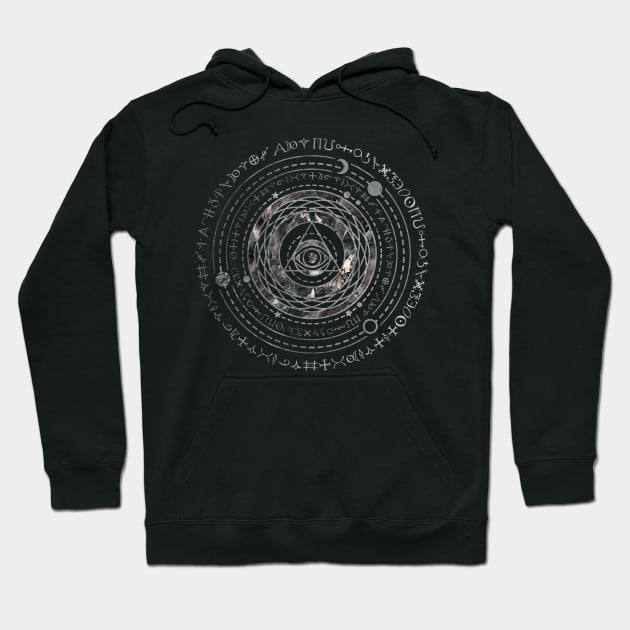 Mystical Sacred Geometry Ornament Hoodie by Nartissima